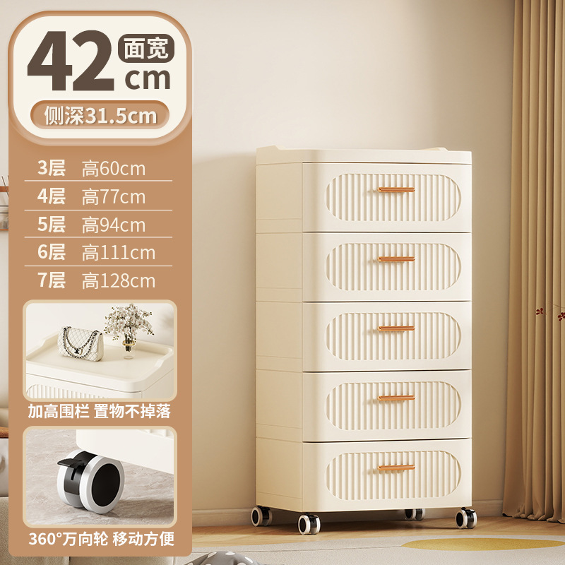 居家日用收纳柜万向轮抽屉衣柜子出租房储物柜卧室塑料床头柜跨境|undefined