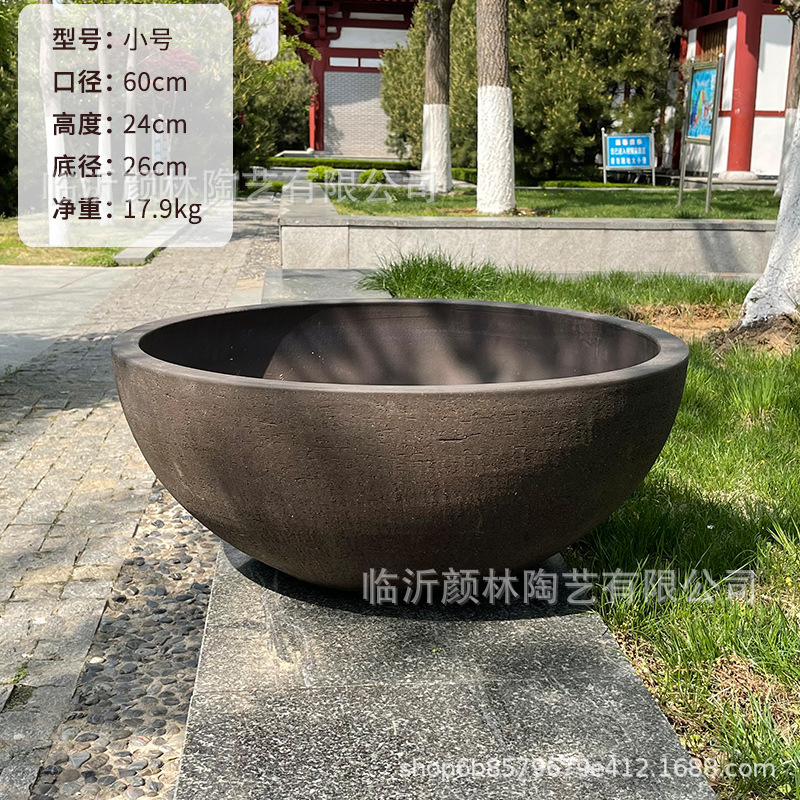 Grandes paneles de maceta supergrande maceta poco profunda maceta abierta maceta gran maceta paisaje caja de flores redonda maceta de boca grande maceta baja maceta arena púrpura