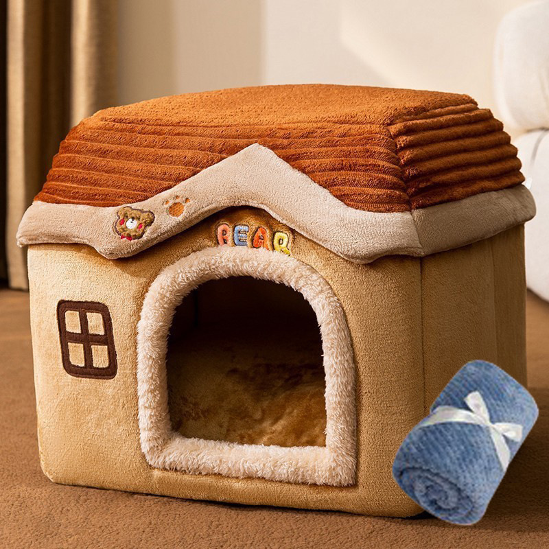 Otoño y invierno casa caliente cerrada, gato, perro, perro, gato, mascota, perro pequeño y mediano