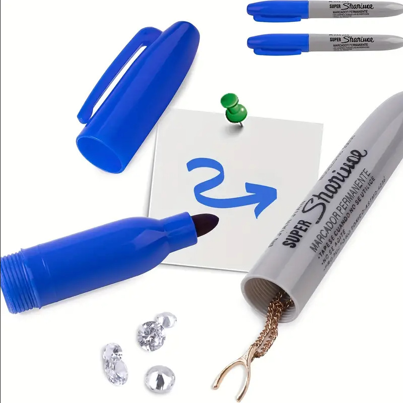 Camuflaje marcador falso herramienta de dinero Xizango marcador negro oculto joyería dinero privado transferencia segura escritura