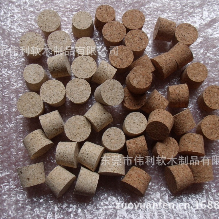 漂白酒瓶塞 本色玻璃瓶塞，合成软木塞