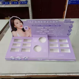 化妆品雪弗板展示架美妆PVC展架挂钩陈列架商超玩具安 迪板定制