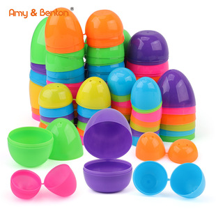 Различные цветовые раковины пасхальных яичных скорлупы могут быть оснащены с конфетными динозаврами Gacaid Toys