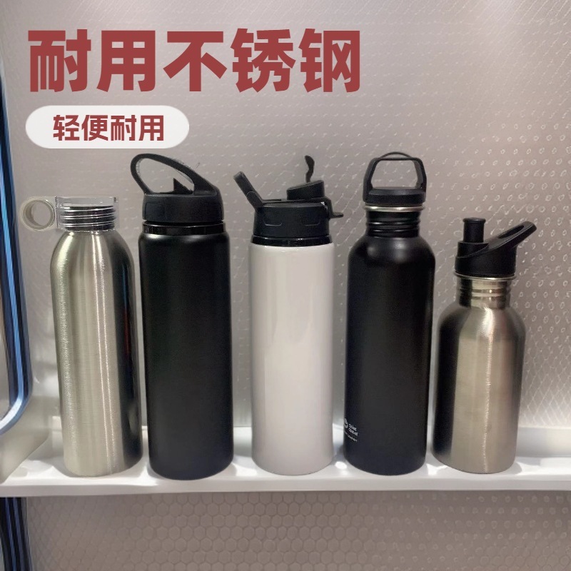 アメリカン大口スポーツボトルカスタマイズされたポータブルホットセール卸売クロスボーダー単層ステンレス鋼屋外ウォーターカップサイクリングケトル|undefined