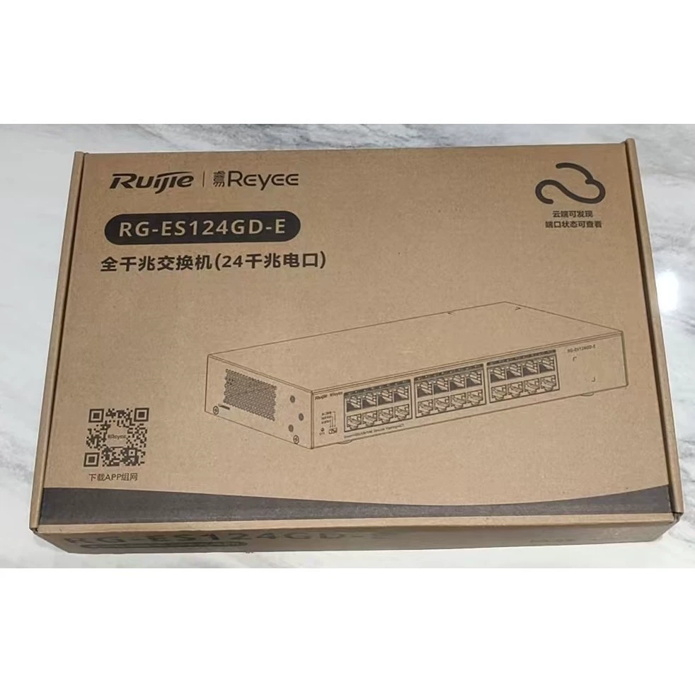 Ruijie RG-ES124GD-E 24-портовый гигабитный неуправляемый металлический рэковый коммутатор