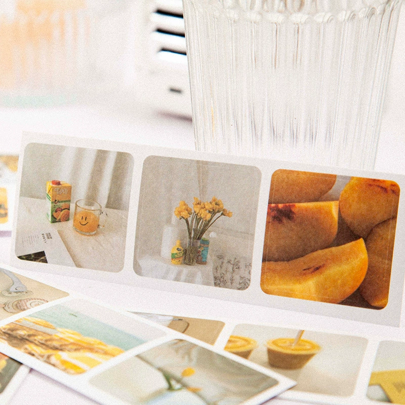 Sticker book "Waiting for the Future" — 3‑panel long strips, 8 designs, journal DIY