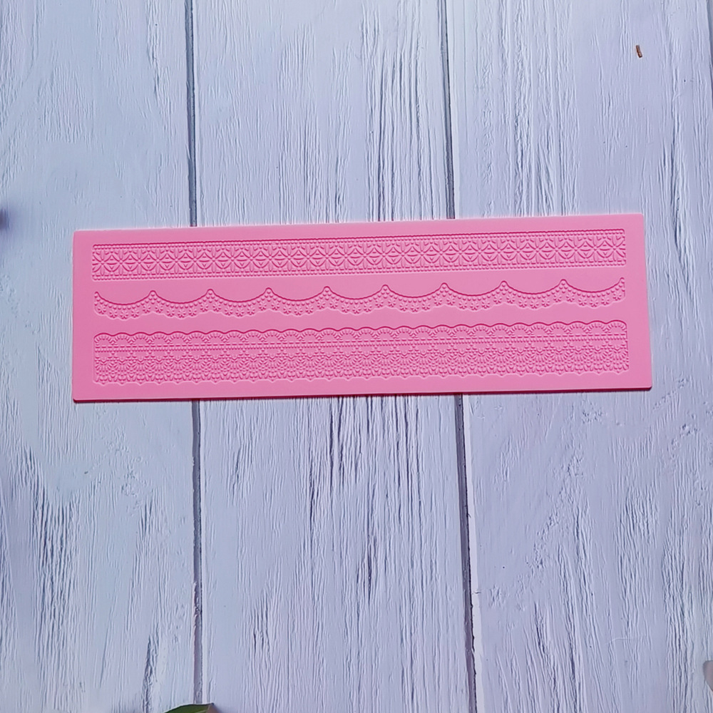 encaje 380 - 254 molde de silicona pastel de encaje molde de relieve herramientas de decoración de pastel de chocolate esterilla de relieve