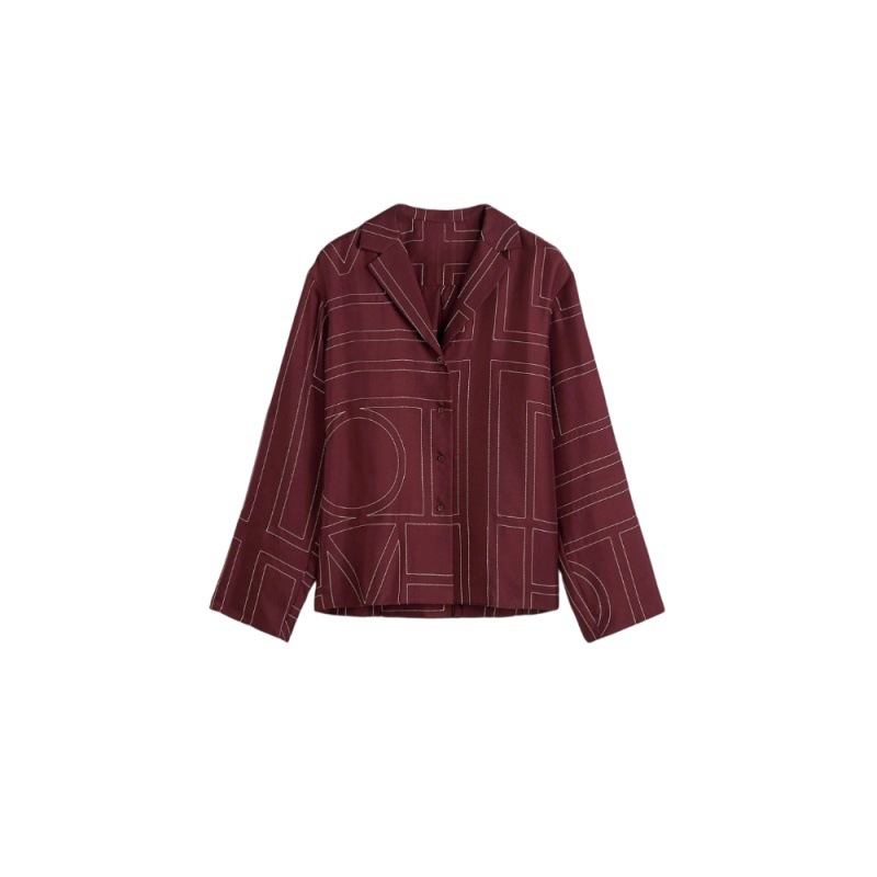 Burgundy shirt