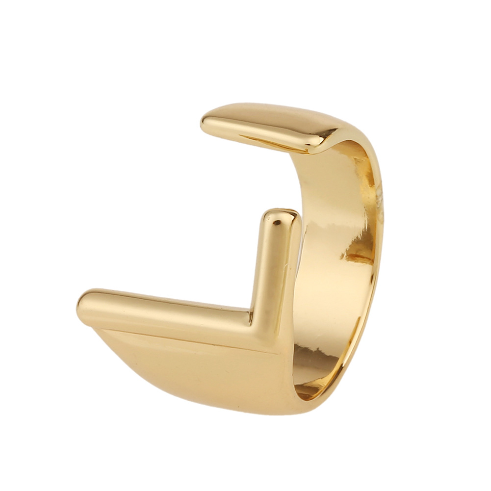 5g Weight Birthday Occasion Copper Material Letter Pattern Unisex Gender Fashion Style Fashion New Style Copper 26 English Letter Ring 23