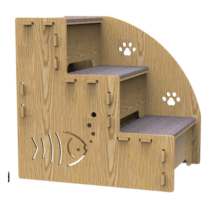 Escalera para mascotas anciano gato mascota perro cama escalera sofá escalera perro pasos de madera peluche gato escaleras