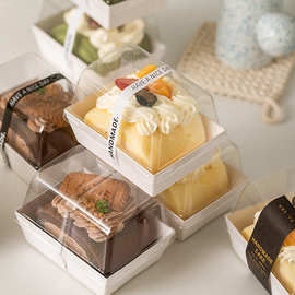 网红毛巾卷蛋糕包装盒棉被卷山姆瑞士卷分装盒独立烘焙透明打包盒