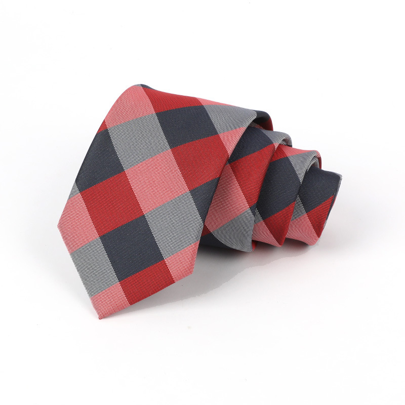 Corbata de hombre jacquard bordado 8CM poliéster seda corbata tejida hombre sentido superior l corbata logo diseño y producción