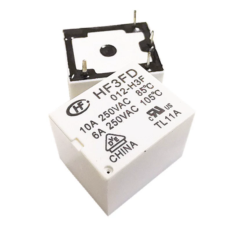 Запечатанное реле многохарактеристичное Hongfa HF3FD 012H3F 4 контакта 10A 12V