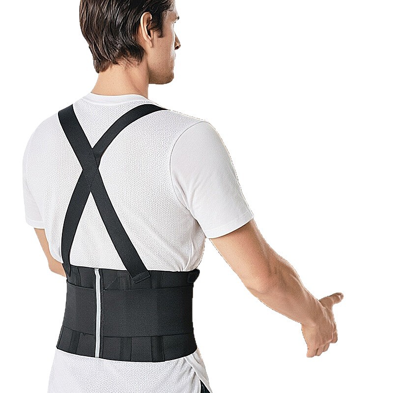Cinturón de soporte de ortodoncia invisible transfronteriza para protección de trabajo y producción de cinturón de protección de cintura de soporte de espalda ajustable unisexual