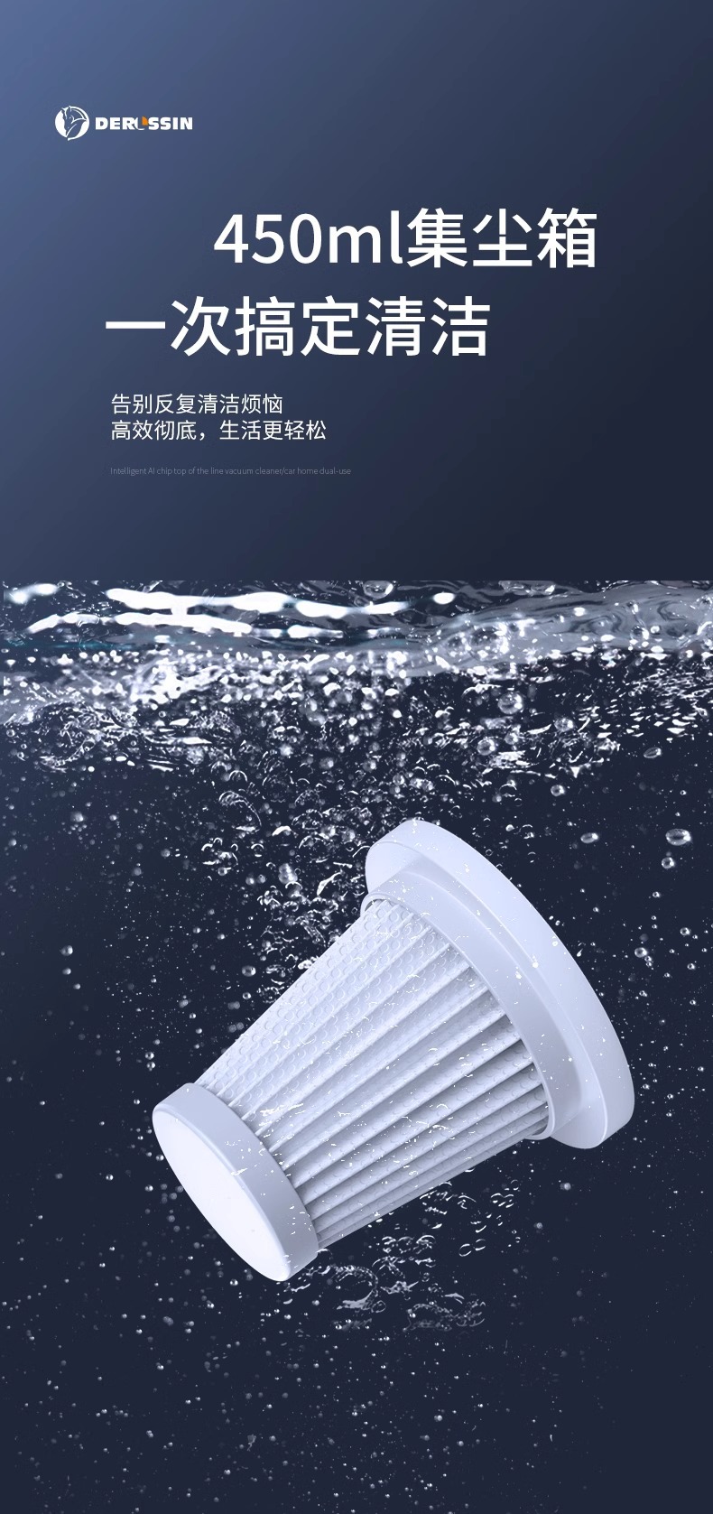 Car Vacuum Cleaner, Lithium Battery, Handheld, Small, Super Powerful, Wireless Charging, Dual-Purpose for Home Use, Suction and Blowing, High Suction Power for Car Interior