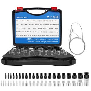 44 Male/Female Thread Gauge, Nut and Bolt Thread Checker 23inch and 21 Degrees