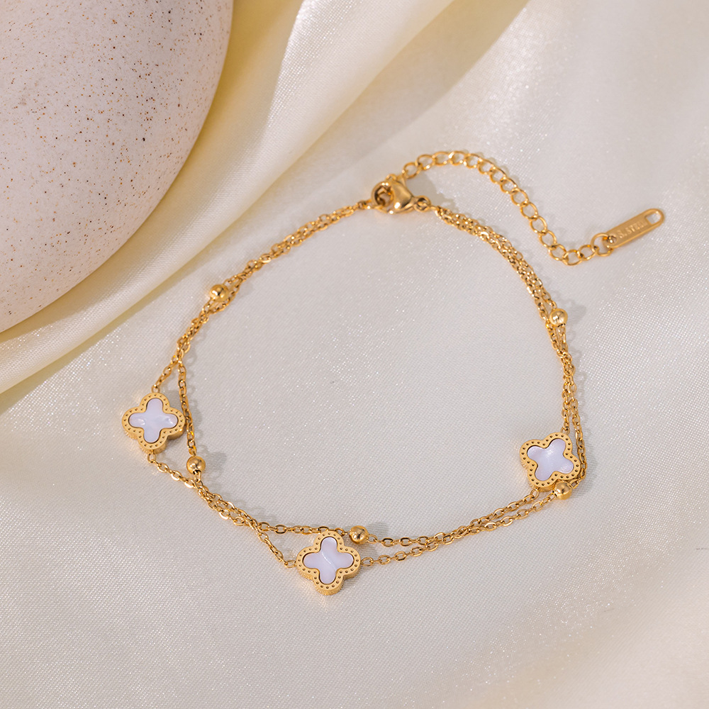 En stock, la correa de acero de titanio explosiva colección de verano no se desvanece, mujeres sencillas y sofisticadas, estilo transfronterizo europeo y americano.