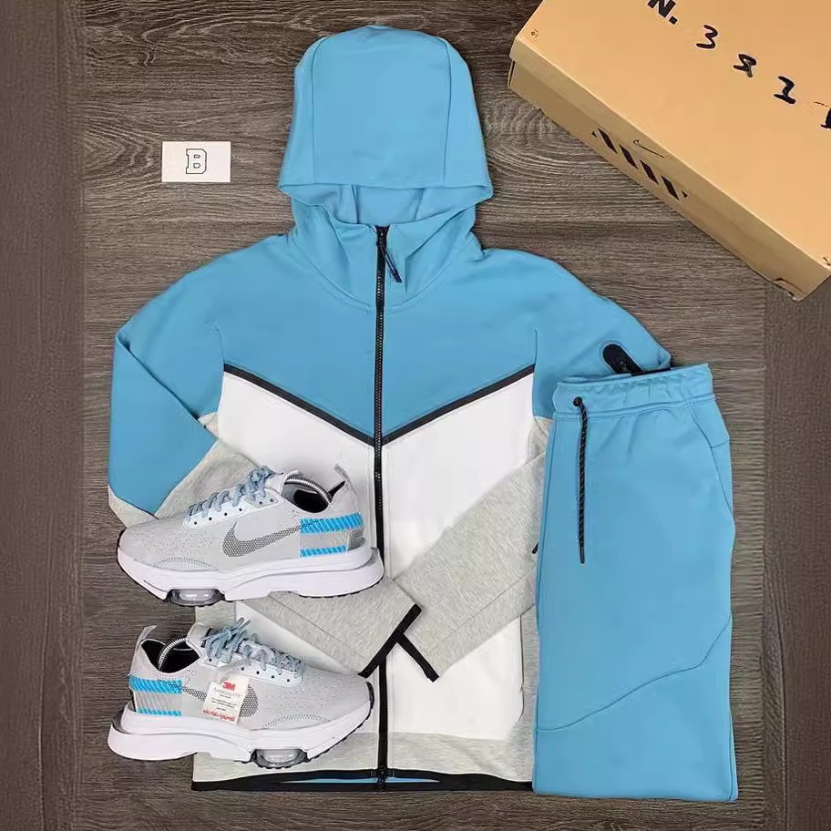 Cross-Border Independent Station European and American Spring and Autumn New Sports and Leisure Suits Men's Outdoor Mountaineering Suits Factory Direct Sales