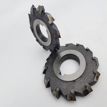 硬质合金双角铣刀YW2镶钨钢三面刃角度铣槽刀63*90度 63*60度厂家