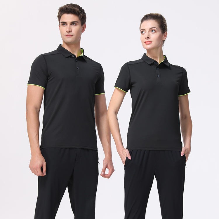 POLO pin imprimido logotipo de impresión2025 verano nuevo deportivo acondicionamiento físico ropa de trabajo bordada ropa de trabajo