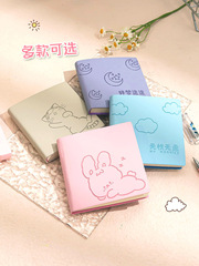 軟皮方方小本子便攜隨身小號口袋本空白網格橫線迷你記事本小學生