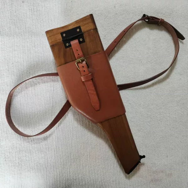 New C96 Mauser Wooden Case Classic Outdoor Military Fan Universal Prop for Historical Film and Television of the War of Resistance