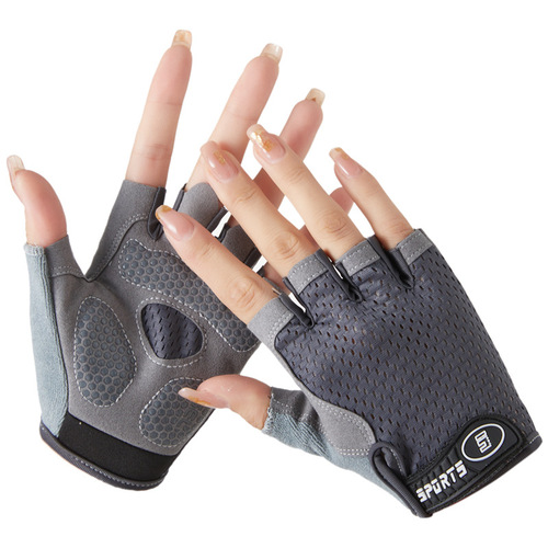 Children's gloves with missing fingers for boys and girls outdoor cycling sports roller skating balance bike mountaineering non-slip gloves A16-WS