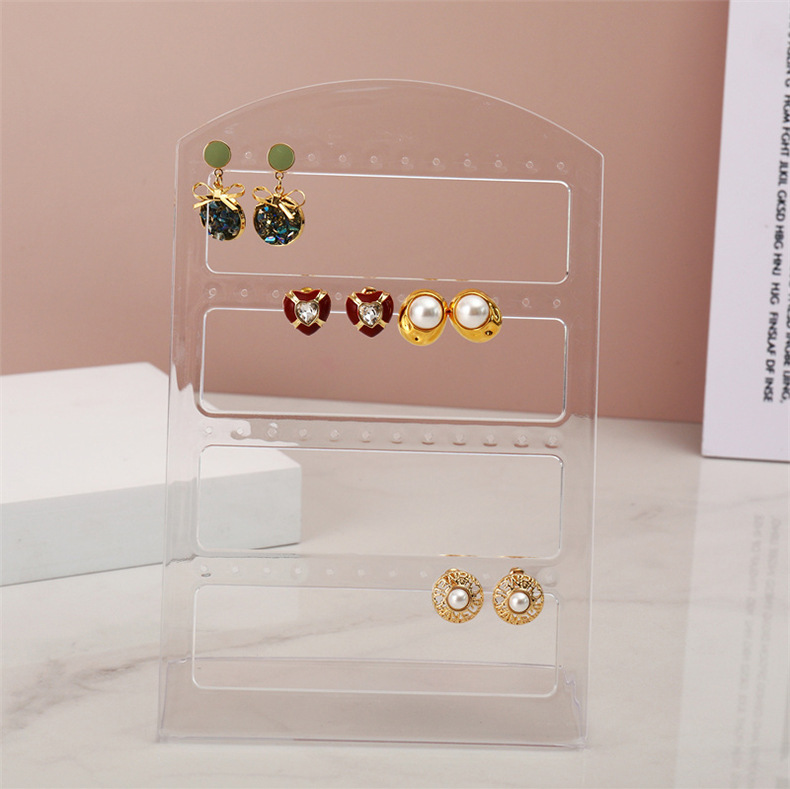 Casual Simple Style L Shape Solid Color Plastic Jewelry Display display picture 2