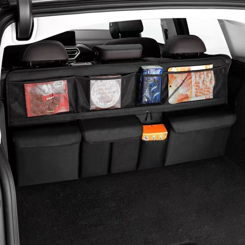 Car Backbox Storage Bag Oxford Cloth Dragon Dance Waterproof Cloth Duogong SUV Car Net Bag Hanging Bag Supplies