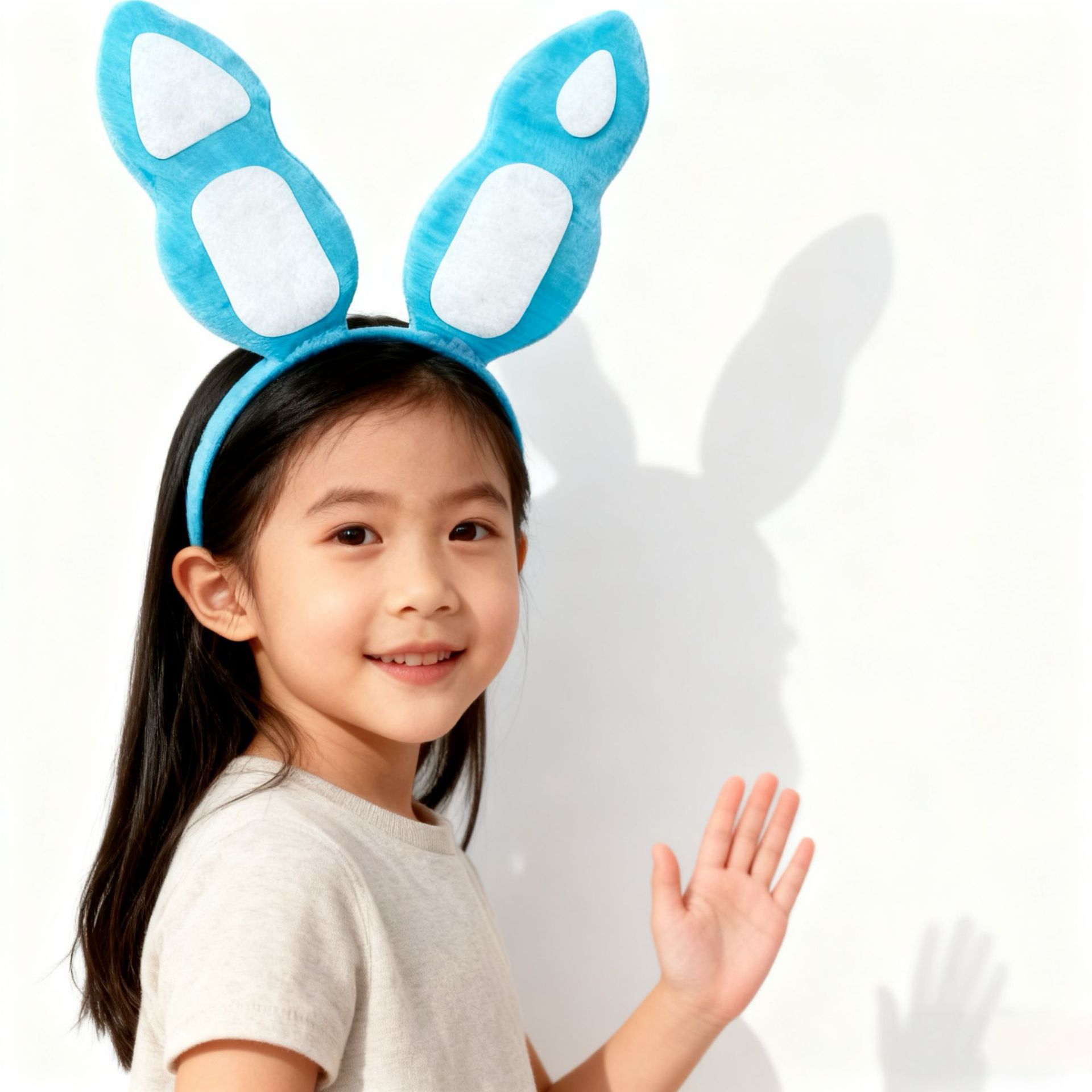 Cross-Border Halloween Animal Headbands, Plush Children's Rabbit Ears Cartoon Headwear, Handmade Hair Accessories for Women, Headband Accessories