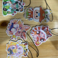 工場潮游盲箱香薫片カスタムランダムデジタル文字化けテープ磁気吸引冷蔵庫貼り香片ストラップ