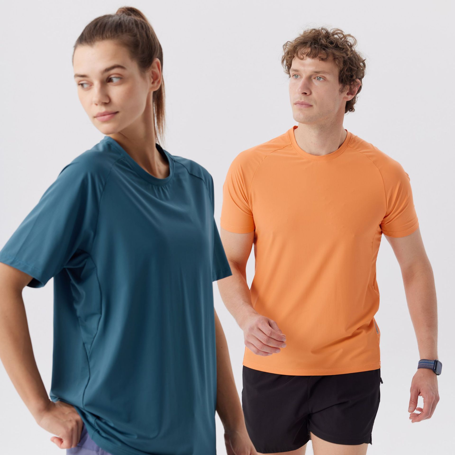 Hombres y mujeres camiseta deportiva de hielo de manga corta acondicionamiento físico al aire libre correr equipo de entrenamiento de baloncesto ropa de sudor de secado rápido