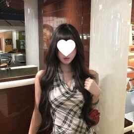 大码胖妹妹辣妹风挂脖荡领格纹背心女夏季新款超好看漂亮上衣