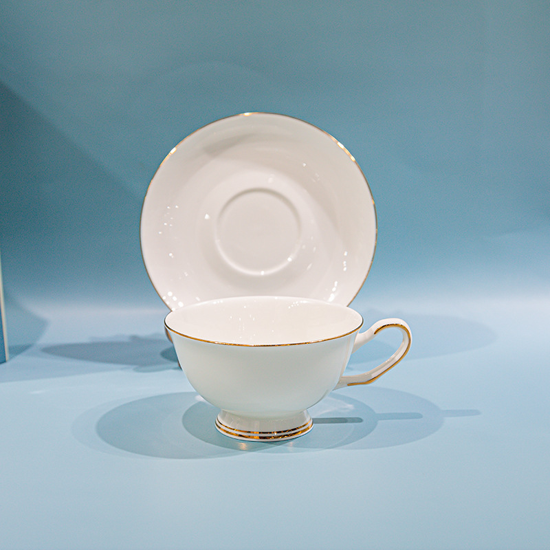 金箔杯碟 镶黄金边