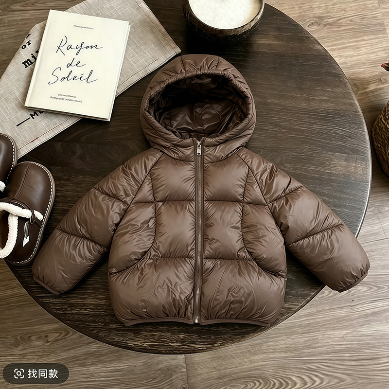 Ropa de algodón invierno 2026 nueva ropa de algodón ligera de invierno gruesa de aire exterior corto abrigo de invierno infantil image 8