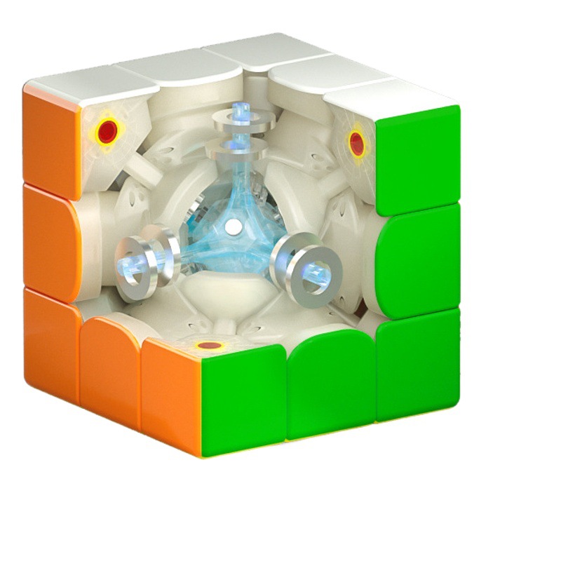 Qiyifeng tercera generación Cubo de superficie de diamante UV versión pionera sistema de doble tono eje magnético ajustable suspensión magnética rompecabezas