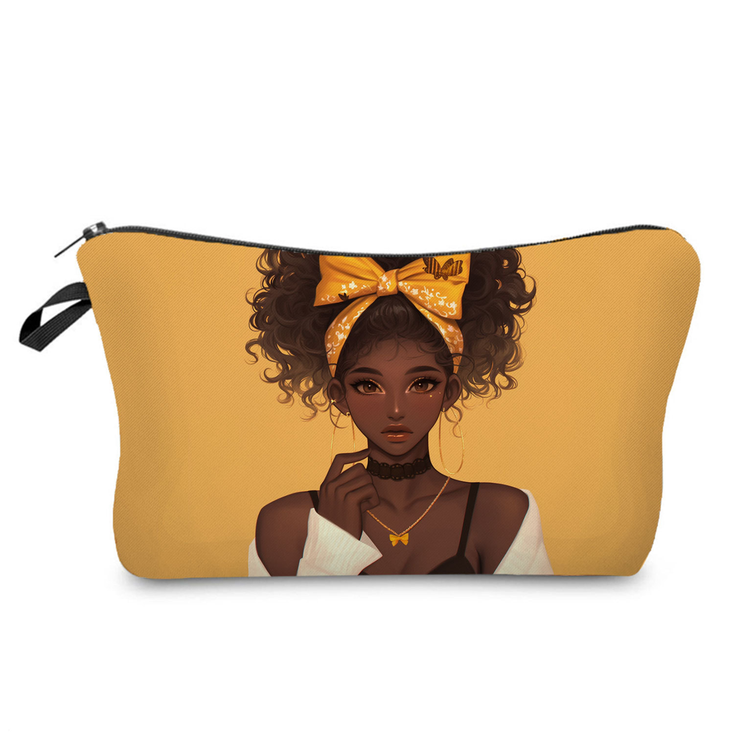 Square Shape Streetwear Human Polyester Square Makeup Bags