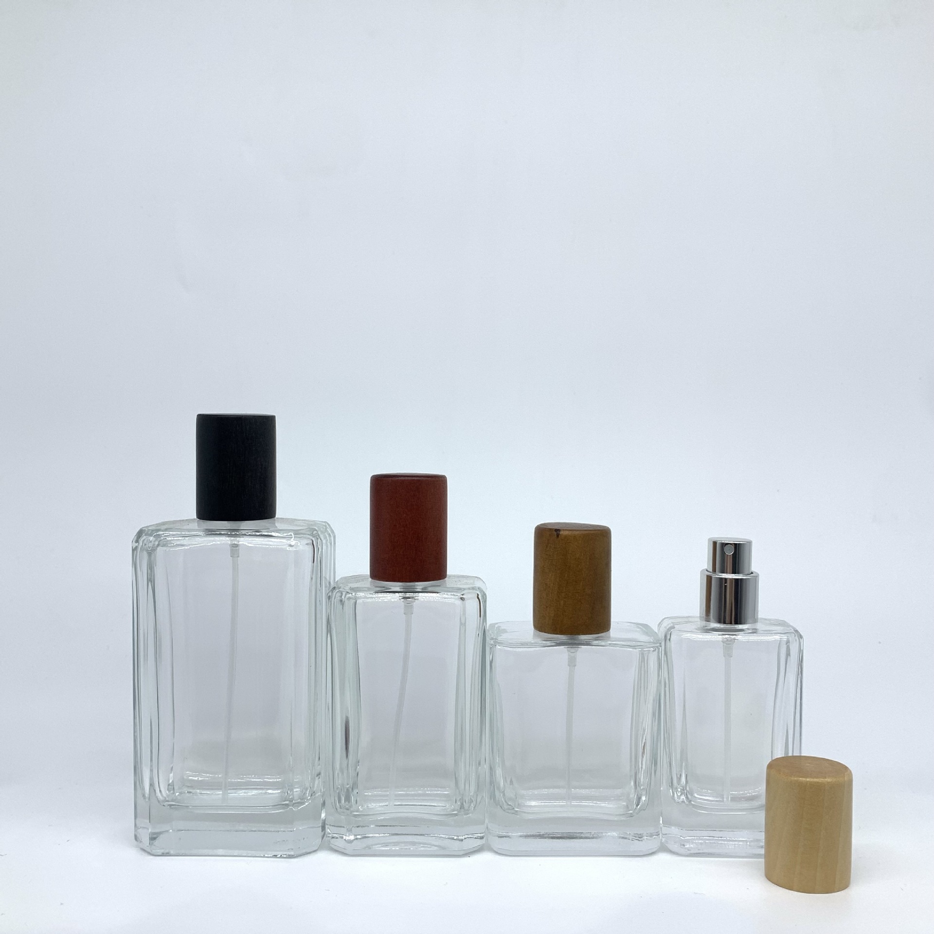 香水分装瓶透明玻璃香水瓶15卡口化妆品玻璃喷雾瓶香水瓶子裸瓶