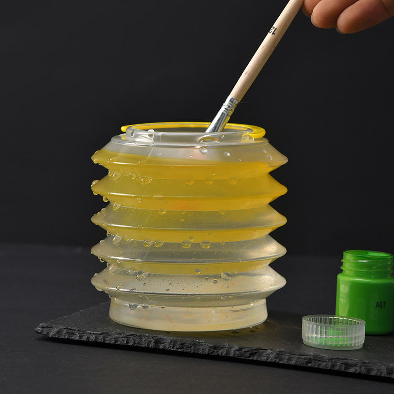 Tubo de lápices plegable grande, cinturón retráctil multifuncional, cubo de lavado de lápices de esponja, cubo de arte especial para bolígrafo de dibujo