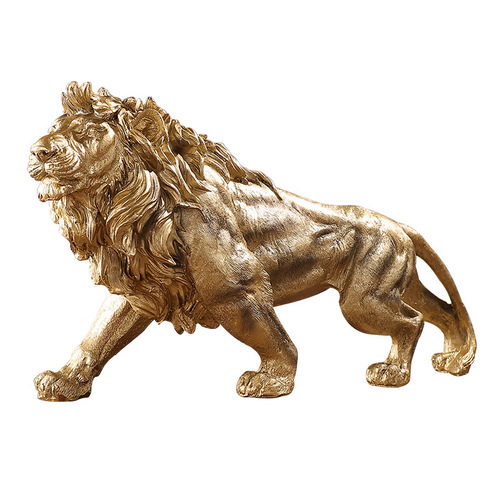 Chinese style atmospheric lion resin ornaments home office wine cabinet bookcase TV cabinet model room decoration decoration