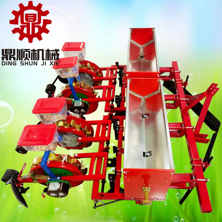 现货销售玉米花生覆膜播种机四轮车牵引两行三行四行谷物施肥种植