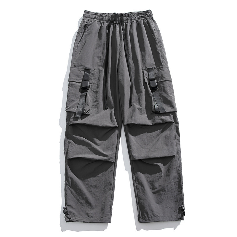 【Cross-Border Popular Item】Summer Thin American-Style Work Pants for Men, Loose Wide-Leg Parachute Pants, Lightweight 【Cross-Border Popular Item】Summer Thin American-Style Work Pants for Men, Loose Wide-Leg Parachute Pants, Lightweight