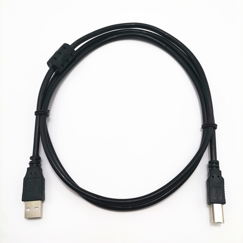 Real Magnetic Ring USB Printer Cable 1.5M Computer Extension Pure Copper Printer Black Square Connector Printer Data Cable