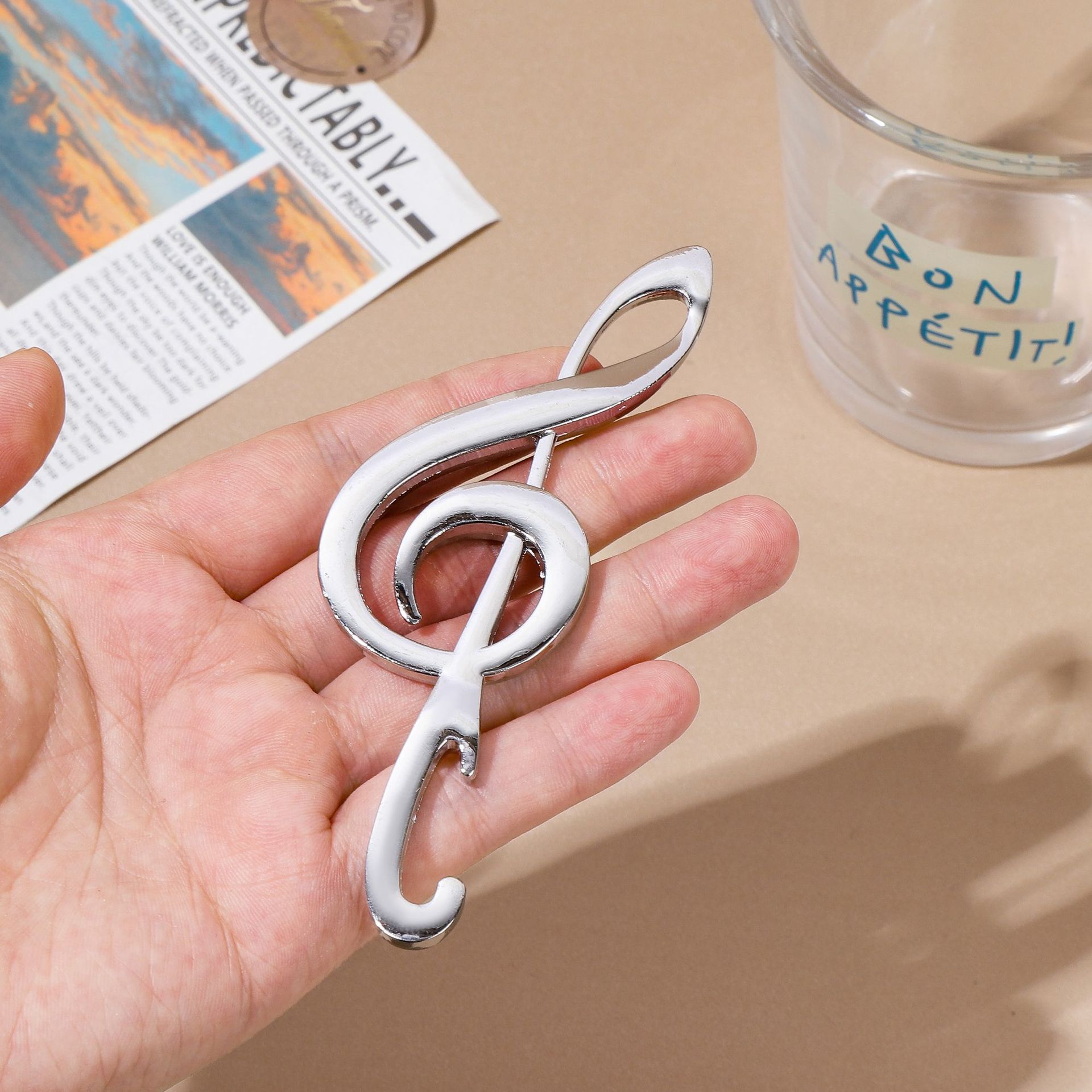 크로스 보더 재고 창조적 인 실버 합금 병따개 결혼 선물 맥주 병따개 기하학적 디자인 선물 상자