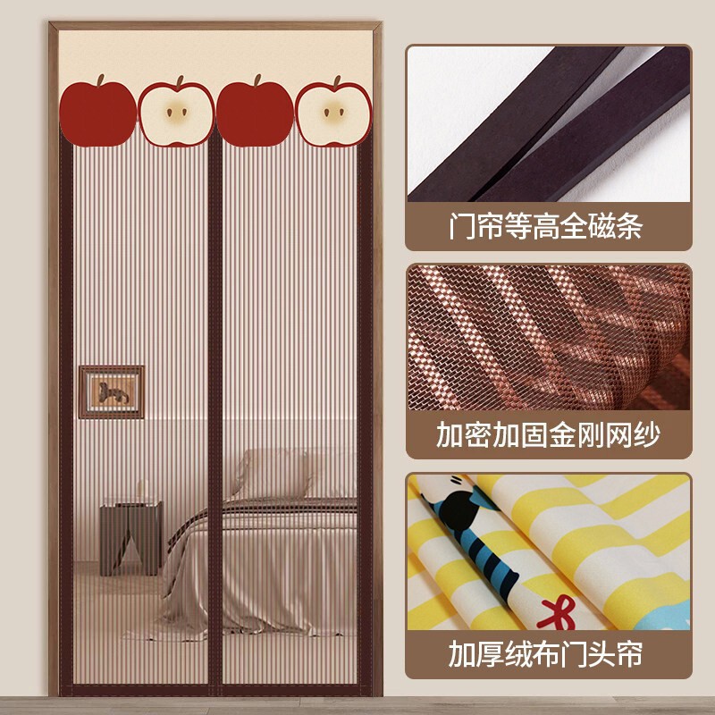 Cartoon Mosquito Net Door Curtain with Magnetic Mesh Screen for Home Balcony Sliding Door Floor-To-Ceiling Window Screen Adhesive Cartoon Mosquito Net Door Curtain with Magnetic Mesh Screen for Home Balcony Sliding Door Floor-To-Ceiling Window Screen Adhesive