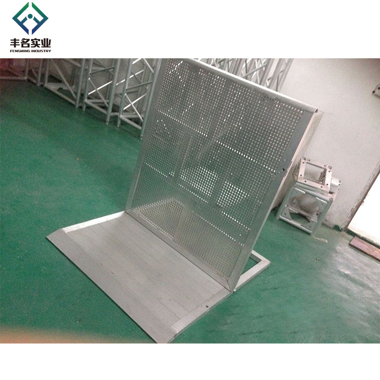 银色学校路段路障防爆栏 可喷涂黑色演出活动观众防护隔离护栏