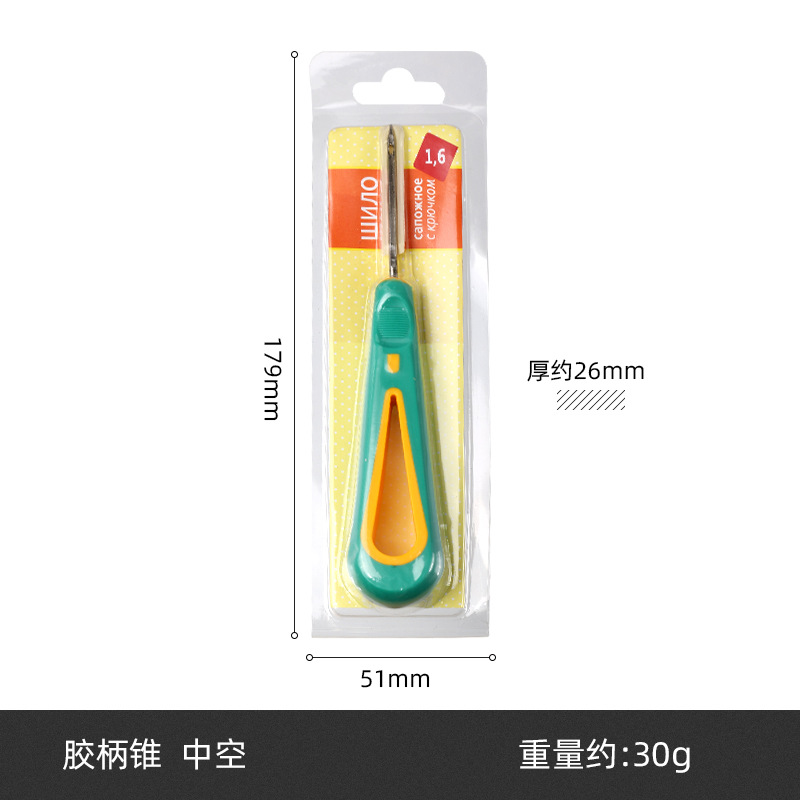 Nuevas herramientas de costura de cuero forma de calabaza mango de madera puncher herramientas hechas a mano en stock al por mayor