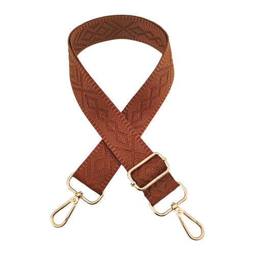 Cross-border best-selling new solid color 3.8cm rhombus wide shoulder strap bag accessories decoration long back strap single shoulder cross-body strap