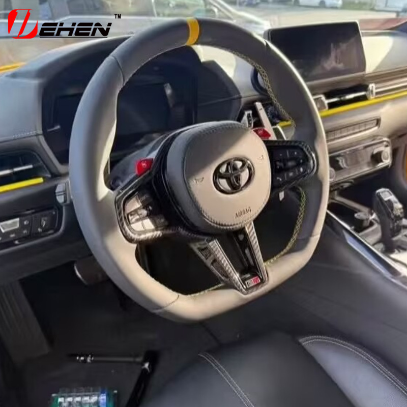 CS Carbon Fiber Steering Wheel Assembly for Toyota SUPRA A90