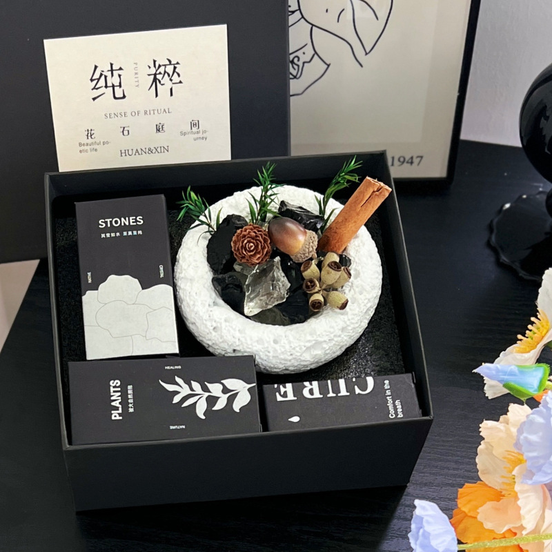 Non-fire Aromatherapy Stones Essential Oil Bedroom Lasting Fragrance Ornaments for Girls High-grade Birthday Gifts